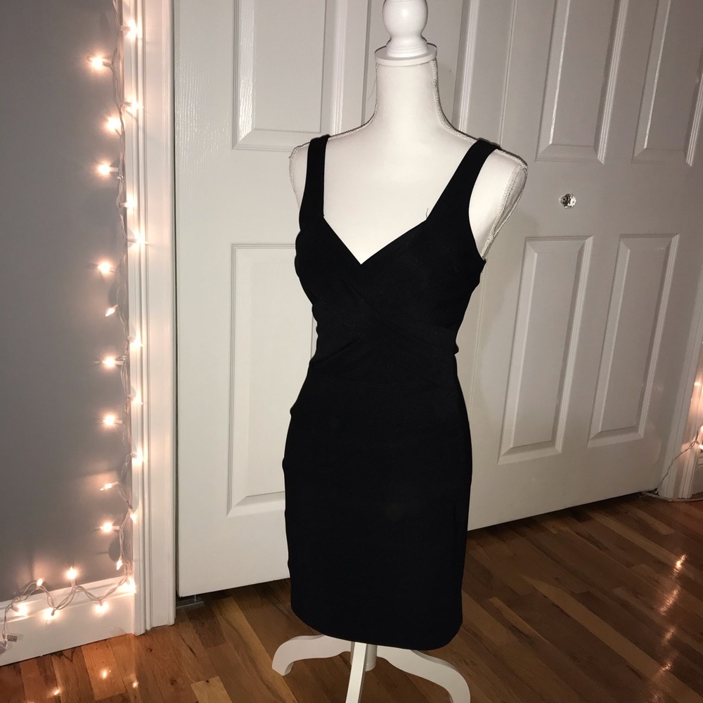 Black CrissCross Cocktail Dress